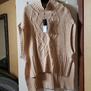 BCBG MAXXAZRIA VEST TAN COLOR NWT SIZE M/L